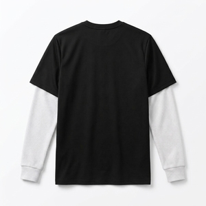 Camiseta de Manga Larga Personalizada para Hombre, 100% Algodón, Cuello Redondo, Talla Grande - Product Image 2