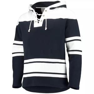 Camiseta de hockey sobre hielo de malla con logo personalizado para hombre, negra, de manga larga, oversize, con nombre y número estampados, corte holgado, cuello en V, estilo streetwear. - Product Image 4