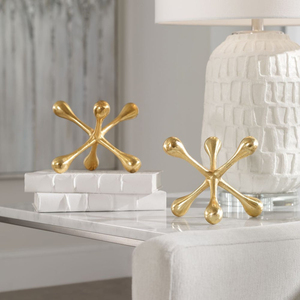 Juego de Esculturas Royal Gold Jack de Aluminio, Decoración Moderna para Mesa, Adorno de Arte de Lujo para el Hogar, Regalo de Aniversario al por Mayor - Product Image 1