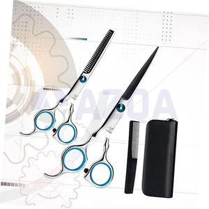 Tijeras profesionales de acero inoxidable para cortar el cabello y tijeras de entresacar, juego para peluquería y estilismo. - Product Image 2