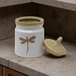 Elegante Tarro de Miel de Cerámica con Tapa, Contenedor de Almacenamiento Compacto, Acabado Brillante, Organizador Decorativo para Cocina, Diseño Duradero y Elegante - Product Image 5