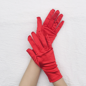 Guantes de Etiqueta de Piel Cortos al por Mayor para Mujer, Anti-Pilling, Táctiles, Elásticos, Coloridos, para Invierno y Noche - Product Image 5
