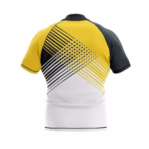 เสื้อรักบี้อเมริกันขายส่ง คุณภาพสูง ดีไซน์ใหม่ ระบายอากาศได้ดี ปรับแต่งได้ เสื้อฟุตบอลอเมริกันสำหรับสโมสร แขนสั้น - Product Image 2