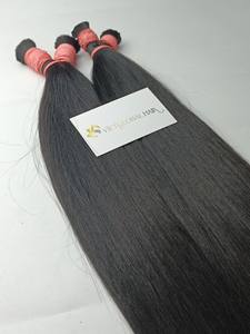 Cabello trenzado a granel de doble estirado, recta Natural cutícula, extensión de cabello crudo alineada, cabello vietnamita, precio al por mayor, alta calidad - Product Image 4