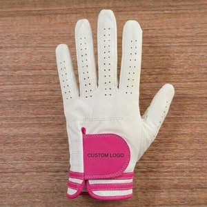 Gant de golf OEM en cuir Cabretta de qualité supérieure, logo personnalisé, adhérence douce, respirant, perforé, ergonomique, marque privée, pour la main gauche, cyclisme, sport - Product Image 2