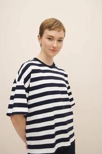 Women's Short Sleeve Cotton Jersey T-Shirt Casual Solid Color Regular Fit Knitted Plain Dyed <b>Top</b> - Product Image 6