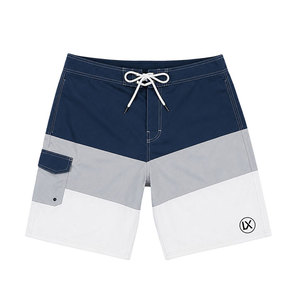 Custom <b>Men</b> Color Block Board Shorts Quick Dry Surf Swim <b>Trunks</b> Beach Shorts with Cargo Pocket Lightweight Water Sports Swimwear - Product Image 1