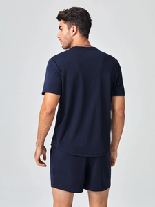 High Street Fashion Wear Men's T Shirts New Fashionable Men Two Pieces <b>Set</b> Short Sleeve Gradient Color Summer Fit <b>Twin</b> <b>Set</b> - Product Image 6