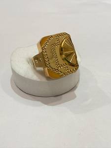 Anillo de Diseño Geométrico Circular para Hombre, Chapado en Oro, de Latón, Joyería de Moda, Regalo, Hecho a Mano, Producto al por Mayor - Product Image 1