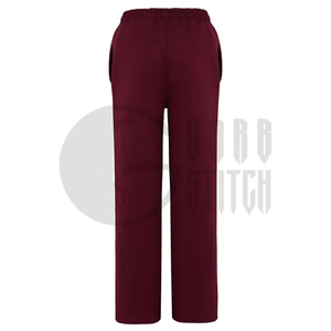 Conjunto Deportivo de Moda 2026 para Mujer, Sudadera Corta con Capucha, Cintura Elástica, Felpa, Poliéster/Algodón, Estilo Urbano, Color Borgoña, 2 Piezas - Product Image 5