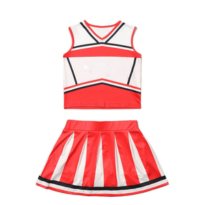 Athletic Women Cheerleading Uniform Two Piece Cheerleader <b>Set</b> Custom Team Cheer Outfit OEM Private Label Factory Supplier - Product Image 2