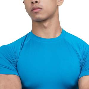 Camiseta Deportiva de Compresión para Hombre, Personalizada, al por Mayor, de Manga Corta, Secado Rápido, Transpirable, para Gimnasio, Entrenamiento, Running, Fitness, Cuello Redondo - Product Image 5