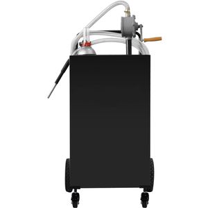 Contenitore per Carburante da 30 Galloni con 4 Ruote e Pompa Manuale per Attrezzature Veicoli Benzina/Diesel - Product Image 1