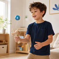 Juguete Kendama de Madera EDULAND |   Juego de coordinación ojo-mano para niños y adultos |   Certificado CE EN71 |   Logotipo y Color Personalizados