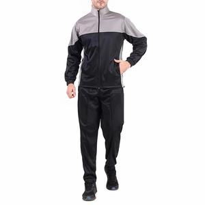 Survêtements en molleton de haute qualité pour hommes, ensemble sportif athlétique avec sweat à capuche zippé et pantalon de jogging, survêtement deux pièces oversize pour hommes - Product Image 1