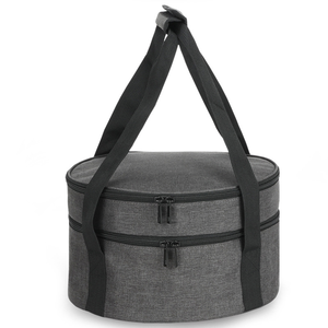 Bolsa Térmica Aislada Más Vendida para Acampar al Aire Libre, Bolsa de Hielo de Doble Capa con Patrón de Letras para Llevar Botellas de Almuerzo - Product Image 6