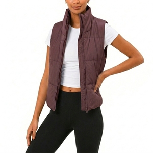 Veste sans manches matelassée personnalisée OEM ODM, fabricant de gilets d'hiver pour femmes en marque privée - Product Image 5
