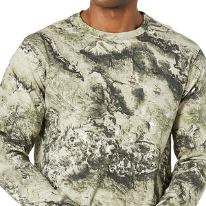 <b>Men's</b> Crew Neck Long Sleeve Printed <b>Pullover</b> Regular Fit Casual Summer Wear Knitted Breathable Camouflage Pattern - Product Image 6