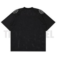 Maillot de sport en maille respirant à séchage rapide, coupe classique, col en V, manches courtes, imprimé, haute qualité, style streetwear