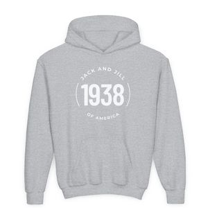 เสื้อฮู้ดดี้ลายกราฟิกสำหรับเด็ก แจ็คแอนด์จิล รุ่น 1938 ลายวงกลม แขนยาว สวมหัว สไตล์ลำลอง เสื้อฮู้ดเด็ก สั่งทำขายส่ง - Product Image 1