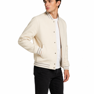 Stylish varsity jacket delivering soft warmth durable performance and sporty sophistication for fashionable casual outerwear use - Product Image 2