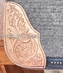 แผ่นอานผ้าสักหลาดขนแกะสีเทาสไตล์ตะวันตกสำหรับขี่ม้าม้าลายออกแบบได้ตามต้องการ - Product Image 2