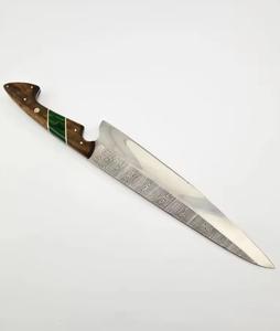 Couteau de cuisine artisanal Premium LEGACY BLADES, acier à haute teneur en carbone, style japonais, manche en bois, finition haute brillance, compatible lave-vaisselle - Product Image 5