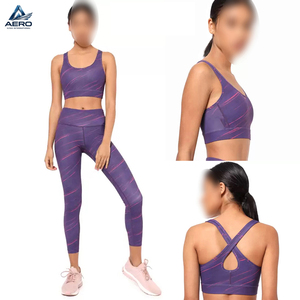 Sujetador Deportivo de Compresión Morado de Doble Tono 2026, Personalizado, de Último Diseño, para Yoga y Fitness, el Más Vendido para Mujer - Product Image 5