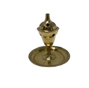 Cross Design Metal Censer Fragrances holder Diffuseur 100% sans rouille Brûleur d'encens en laiton de la meilleure qualité à des prix abordables - Product Image 1