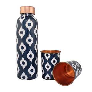 Handcraft Floral <b>Printed</b> Stainless Steel Insulated Water Bottle Reusable Travel Drinking Bottle For Home And <b>Office</b> - Product Image 1
