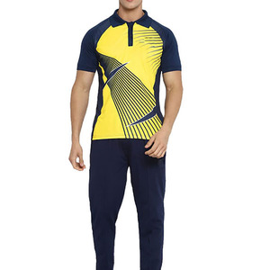 Uniforme de críquet personalizado con logotipo y nombre del equipo, conjunto deportivo sencillo y liso, 100% poliéster sublimado. - Product Image 1