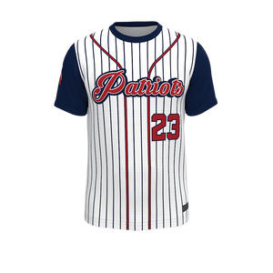 Maillot de baseball personnalisé à col rond, manches courtes, uniforme d'équipe pour les écoles, les clubs, les ligues, avec logo, nom et numéro - Product Image 1