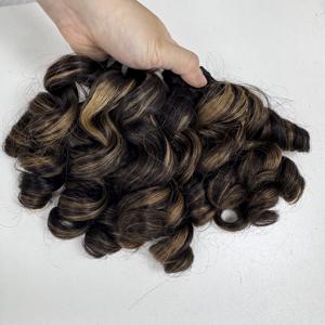 Precio asequible Cabello humano vietnamita Hueso recto Precio al por mayor Trendy Ombre Color naranja quemado Cabello de alta calidad - Product Image 5