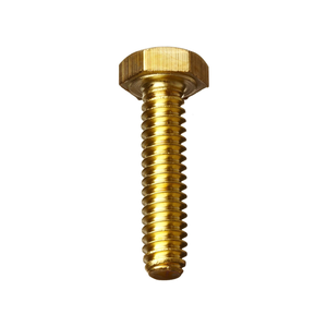 Vis à tête hexagonale en laiton sur mesure avec finition brute pour applications de fixation et d'assemblage industrielles - Product Image 2