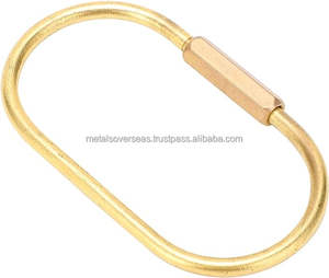 ห่วงคล้องกุญแจแบบหนีบสกรูทองเหลืองแบบหนา สำหรับจัดระเบียบกุญแจและใช้งานกลางแจ้ง - Product Image 2