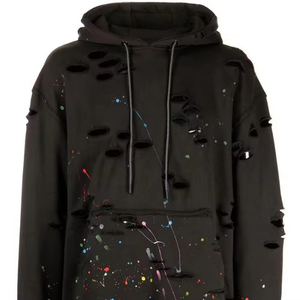 Sudadera con Capucha Estilo Acid Wash, Venta al Por Mayor, Color Personalizado, Sudadera Lisa para Hombre, Nueva, Corte Ajustado, Transpirable - Product Image 5