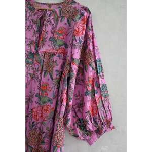 Vestido Maxi Casual de Verano para Mujer, Estilo Boho, de Algodón, con Estampado a Mano, Natural, Lavable y Transpirable - Product Image 2