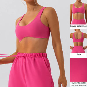Soutien-gorge de sport pour femme en promotion – Haute qualité, extensible dans 4 directions, respirant, écologique, élasticité moyenne, XS personnalisable à l'avant - Product Image 2