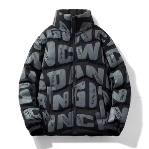Custom Wholesale Mens Winter Puffer Jacket Thick Warm Quilted <b>Bubble</b> <b>Coat</b> with Detachable Hood Windproof Cotton Padded Outerwear - Product Image 2