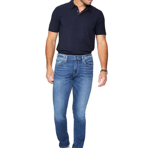 Jeans boutonnés respirants à coupe classique, design personnalisé, denim pour homme, pantalon grande taille, coton élastique, été, printemps - Product Image 5