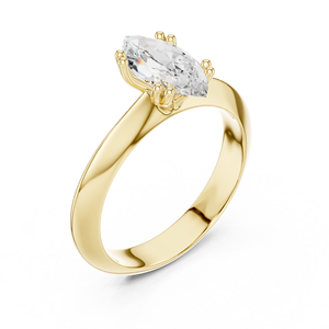 แหวนเพชรทรงมาร์คีส์คุณภาพสูง 1.5 กะรัต ผลิตในห้องปฏิบัติการ ทองคำแท้ 14k รับรองโดย IGI ของขวัญสำหรับงานแต่งงานและหมั้นหมาย แหวนสำหรับผู้หญิง - Product Image 3