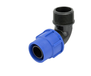 Conector de Tubo de Plástico Reductor Tipo Bloqueo, Conexión Rápida PP con Rosca NPT para Riego - Product Image 1