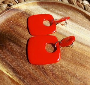 Wholesale Fashion <b>Resin</b> Epoxy Hoop Earrings Handmade Real Ear jewelry Women's Birthday Gift Earrings Bh <b>Crafts</b> India <b>Resin</b> Craft - Product Image 2