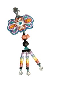 souvenir women accessory kids gift festive decor craft keyring, beaded pendant handmade beads creative accessory - Product Image 6