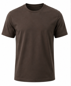 T-shirt pour homme à col rond, personnalisé avec logo imprimé, en coton respirant, manches courtes, pour l'été, décontracté, de haute qualité, en soie - Product Image 5