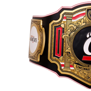 เข็มขัดแชมป์ Cincinnati Bearcats เข็มขัดมวยปล้ำแบบปรับแต่งได้ เข็มขัดแชมป์กีฬาคุณภาพสูงสำหรับนักสะสมและแฟนๆ - Product Image 4