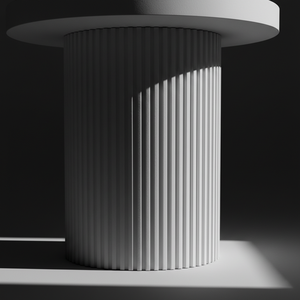 Mesa Auxiliar de Diseño Moderno, Mesa de Centro con una Sola Pata, Color Marrón Claro, Mueble de Hogar de Lujo y Duradero, Color Dinámico - Product Image 4