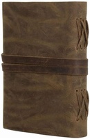 Carnet en cuir écologique fait main – Journal de voyage vintage A5, carnet de yoga, reliure filée, couverture rigide, papier sans bois (100 cadeaux)