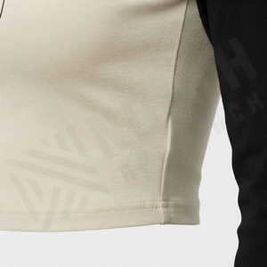 Camisetas Cortas de Verano para Mujer, Personalizadas, de Algodón, Manga Larga Raglán, Ombligo Expuesto, Suaves, Transpirables, Ropa Deportiva, Color Personalizado - Product Image 5