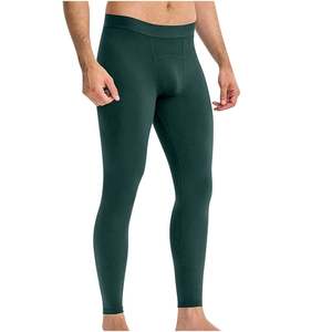 Leggings <b>for</b> <b>Men</b> <b>Compression</b> Low Waisted Yoga Pants Ankle Length Stretchy Athletic Workout Running Gym <b>Tights</b> - Product Image 5
